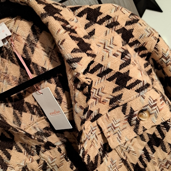 NWT Entro plaid oversized jacket - Picture 12 of 12